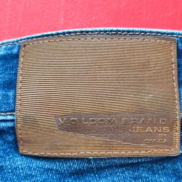 Volcom Solver modern straight jeans darker blue men's size 30x27 - Picture 5 of 9